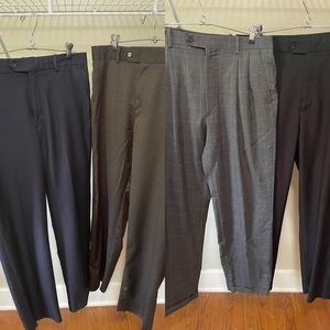 Bundle of 4-Men’s dress pants.  All sized 34”x32”.  Like new!